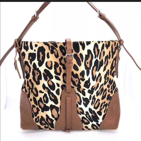 Tumi Authentic Leopard Convertible Crossbody Rare